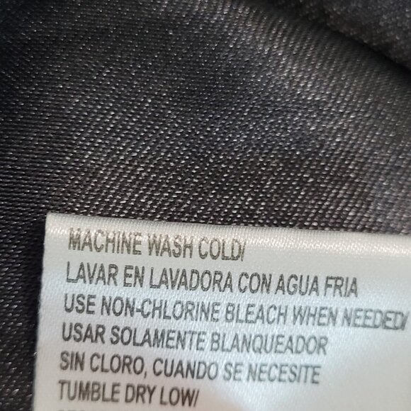 Calvin Klein Black Double Breasted Buttoned Rain Coat Jacket Peacoat Large L - Picture 16 of 16